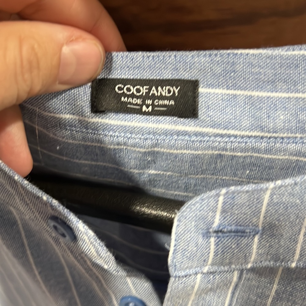 Blue/White Button down - Picture 2 of 3